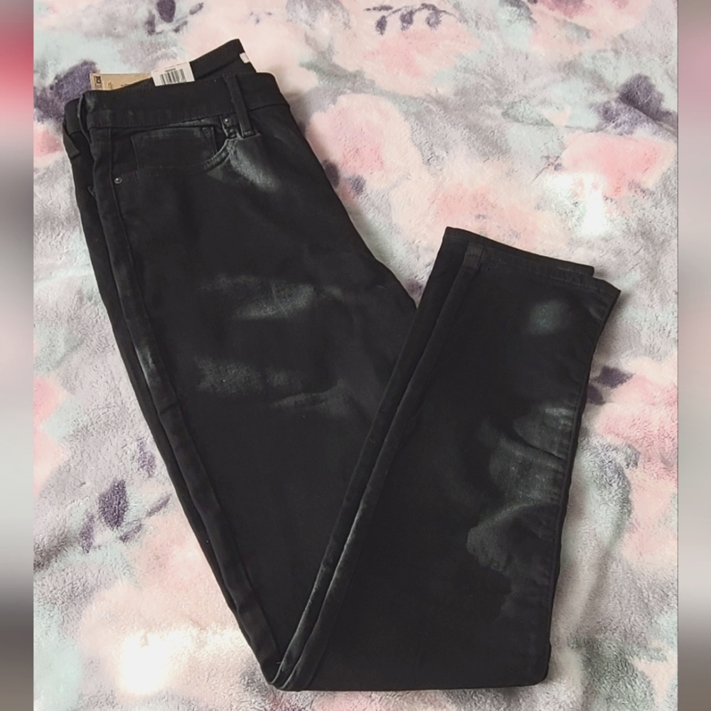 NWT Levis 721 Black High Rise Skinny 14 long w32 L32